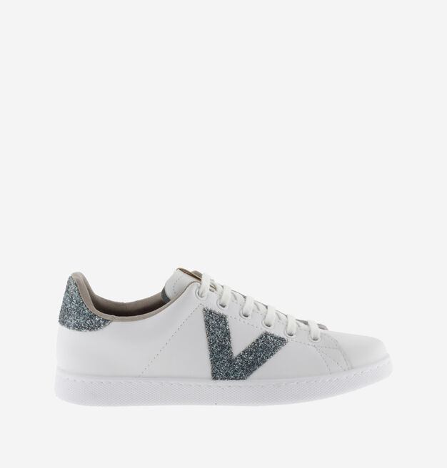 TENIS PIEL & VIRUTAS GLITTER