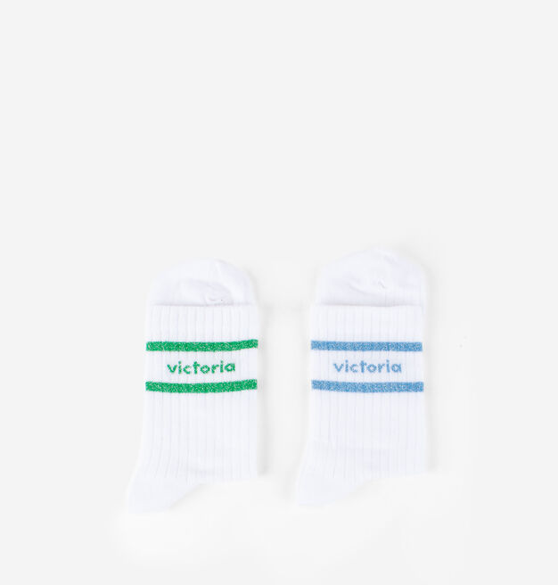 CALCETINES BLANCO-LUREX