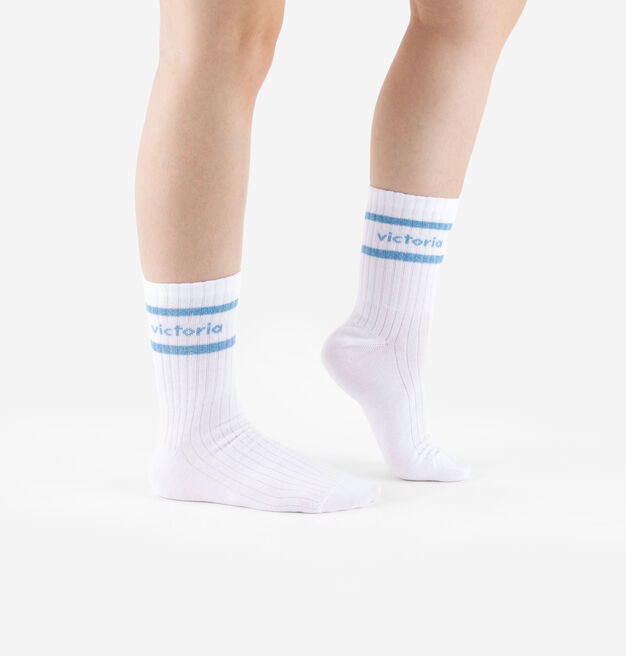 CALCETINES BLANCO-LUREX