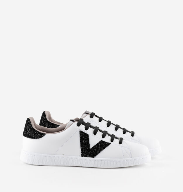 TENIS EFECTO PIEL & GLITTER