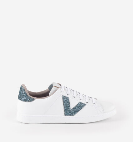 TENIS PIEL & VIRUTAS GLITTER