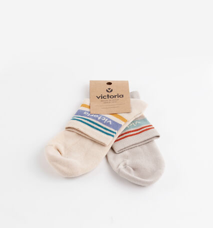 CALCETINES TOBILLEROS RAYAS RETRO