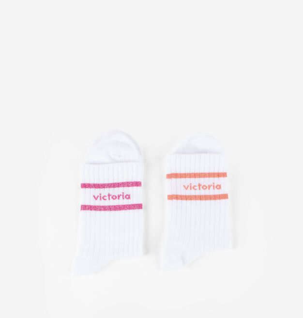 CALCETINES BLANCO-LUREX