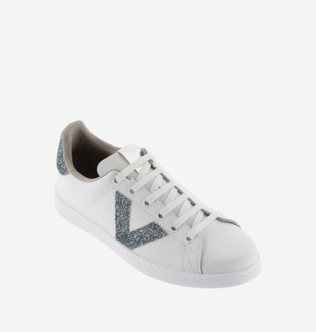TENIS PIEL & VIRUTAS GLITTER