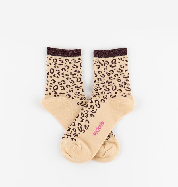 CALCETÍN ALGODÓN LEOPARDO