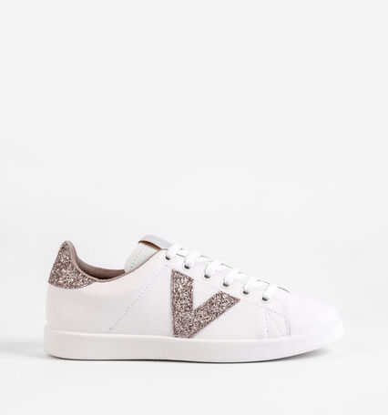 TENIS PIEL & VIRUTAS GLITTER