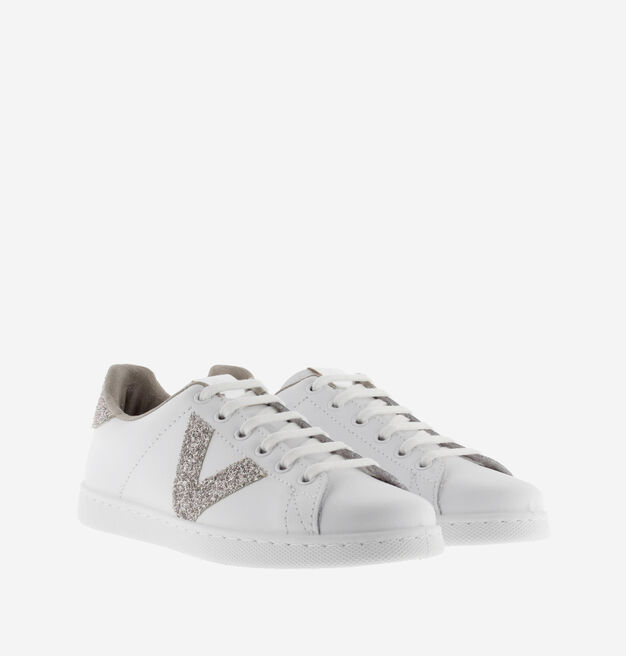 TENIS PIEL & VIRUTAS GLITTER