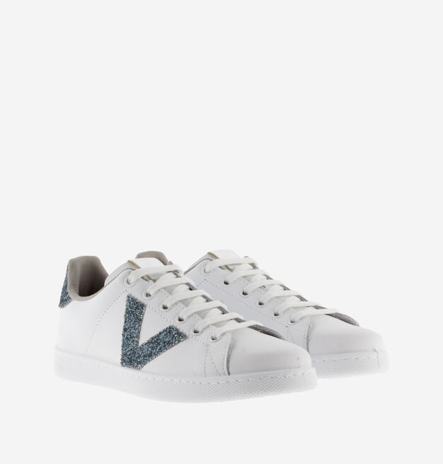 TENIS PIEL & VIRUTAS GLITTER